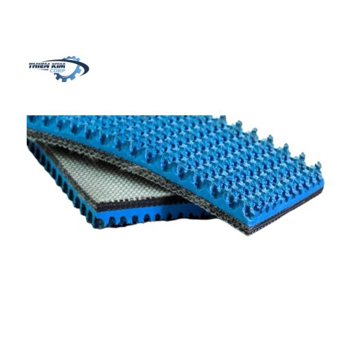 Băng tải PVC xanh gai 7mm