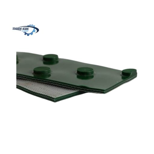 Băng tải PVC xanh hạt nút 3mm